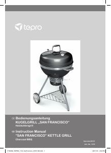 Handleiding Tepro 1119 San Francisco Barbecue