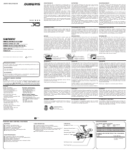 Handleiding Shimano CX 1000RA Vismolen