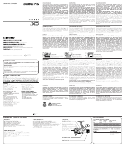 Manual de uso Shimano CX 2000RA Carrete de pesca