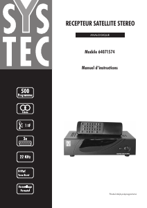 Mode d’emploi Systec 64071574 Récepteur numérique