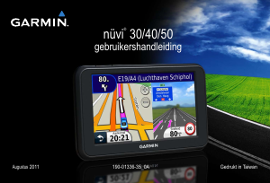 Handleiding Garmin nuvi 30 Navigatiesysteem