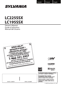 Manual de uso Sylvania LC195SSX Televisor de LCD