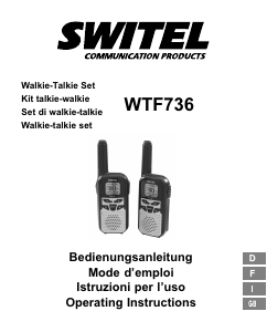Manuale Switel WTF736 Ricetrasmittente