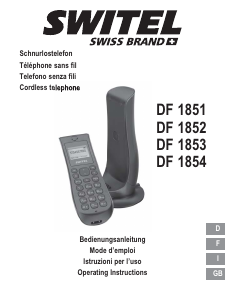 Mode d’emploi Switel DF1853 Téléphone sans fil