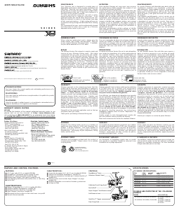 Handleiding Shimano FX 4000FA Vismolen