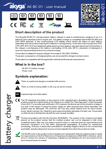 Handleiding Akyga AK-BC-01 Batterijlader