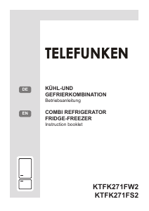 Bruksanvisning Telefunken KTFK271FW2 Kyl-frys