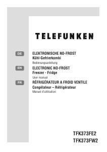 Bruksanvisning Telefunken TFK373FE2 Kyl-frys