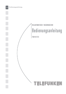 Bedienungsanleitung Telefunken TFW4441FC4 Waschmaschine