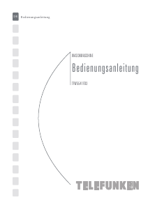 Bedienungsanleitung Telefunken TFW5541FD3 Waschmaschine