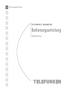 Bedienungsanleitung Telefunken TFW4541FC4 Waschmaschine