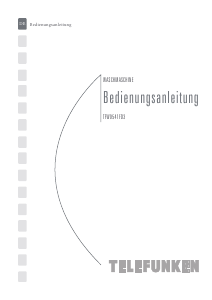 Bedienungsanleitung Telefunken TFW0541FD3 Waschmaschine