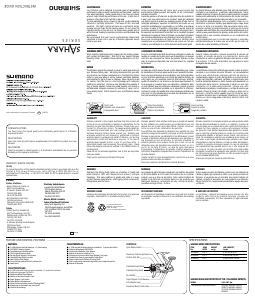 Handleiding Shimano Sahara 1500FB Vismolen