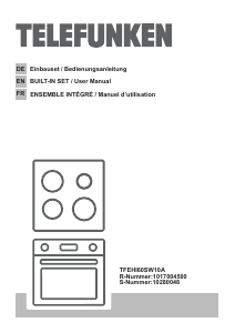 Manual Telefunken TFEHI60SW10A Range