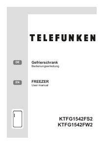 Bruksanvisning Telefunken KTFG1542FW2 Frys