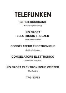 Bruksanvisning Telefunken TFG193FE1 Frys