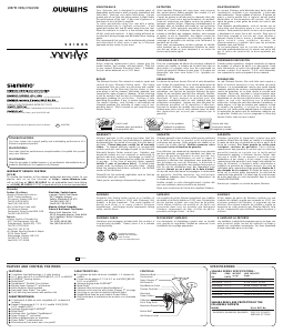 Handleiding Shimano Sahara 4000FA Vismolen