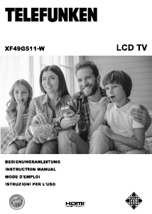 Manual Telefunken XF49G511-W LCD Television