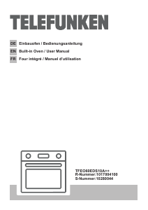 Manual Telefunken TFEO60EDS10A++ Oven