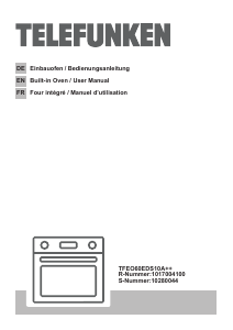Handleiding Telefunken TFEO60EDS10A++ Oven