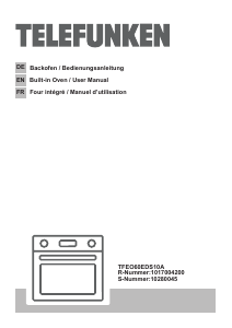 Manual Telefunken TFEO60EDS10A Oven