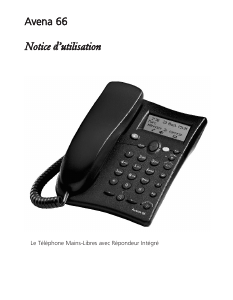 Mode d’emploi Swissvoice Avena 66 Téléphone