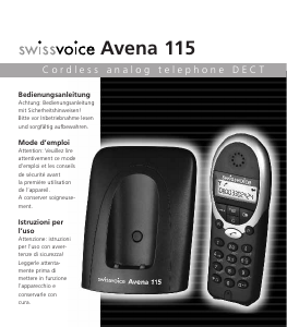 Mode d’emploi Swissvoice Avena 115 Téléphone sans fil