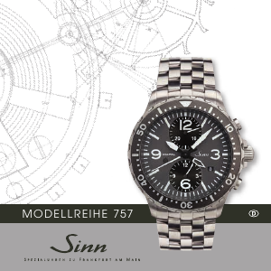 Bedienungsanleitung Sinn 757 Armbanduhr