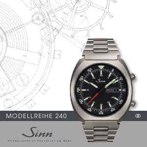 Bedienungsanleitung Sinn 240 St Armbanduhr