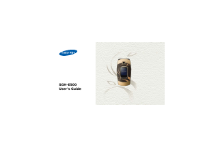Bruksanvisning Samsung SGH-E500 Mobiltelefon