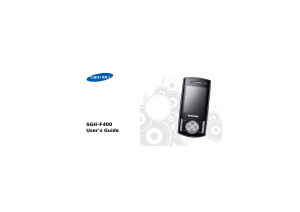Bruksanvisning Samsung SGH-F400 Mobiltelefon