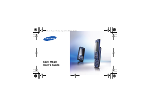 Bruksanvisning Samsung SGH-M610 Mobiltelefon