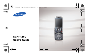 Bruksanvisning Samsung SGH-P260 Mobiltelefon