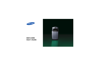 Bruksanvisning Samsung SGH-U300 Mobiltelefon