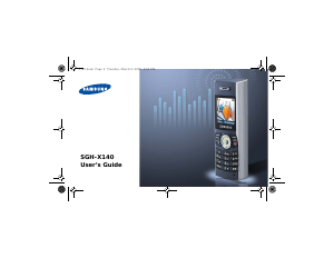 Bruksanvisning Samsung SGH-X140 Mobiltelefon
