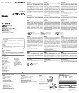 Handleiding Shimano Solstace 1000RH Vismolen