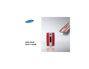 Bruksanvisning Samsung SGH-Z240E Mobiltelefon