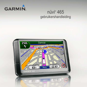 Handleiding Garmin nuvi 465 Navigatiesysteem