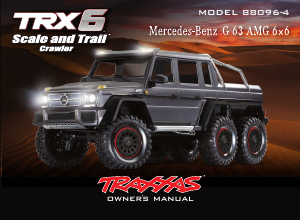 Handleiding Traxxas 88096-4 Mercedes Benz G 63 AMG 6x6 Radiobestuurbare auto