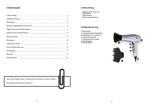 Bedienungsanleitung Studio GT-HDp-04 Haartrockner