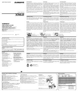 Handleiding Shimano Spirex 500FA Vismolen