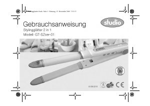 Bedienungsanleitung Studio GT-Szcer-01 Haarglätter