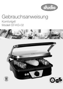 Bedienungsanleitung Studio GT-KG-02 Kontaktgrill