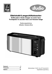Mode d’emploi Studio GT-Tls-eds-04-CH Grille pain