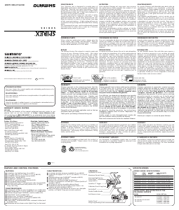 Handleiding Shimano Spirex 2000FD Vismolen