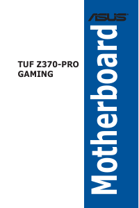 Handleiding Asus TUF Z370-PRO GAMING Moederbord