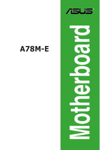 説明書 エイスース A78M-E マザーボード