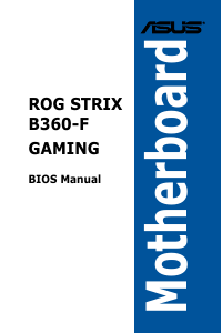 Handleiding Asus ROG STRIX B360-F GAMING Moederbord