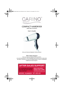 Manual Carino GT-HDt-02 Hair Dryer