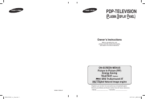 Bruksanvisning Samsung PS-50P96FD Plasma TV